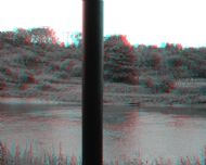 Metal post by River